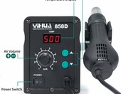 YIHUA 858D Stacja na gorące powietrze – rework SMD do serwisu GSM – zdjęcie 2