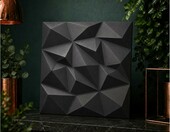 Deccart Panele ścienne 3D Brylant 50x50 cm – 8 szt., 2 m², czarne – zdjęcie 3