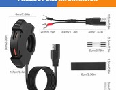 Mineup gniazdo USB do motocykla, szybkie ładowanie 18W + 30W PD – zdjęcie 2