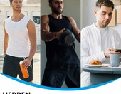 Falechay Podkoszulek Męski Bez Rękawów – zestaw 3 szt., biały/czarny/szary – zdjęcie 2