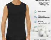 Falechay Podkoszulek Męski Bez Rękawów – zestaw 3 szt., biały/czarny/szary – zdjęcie 3