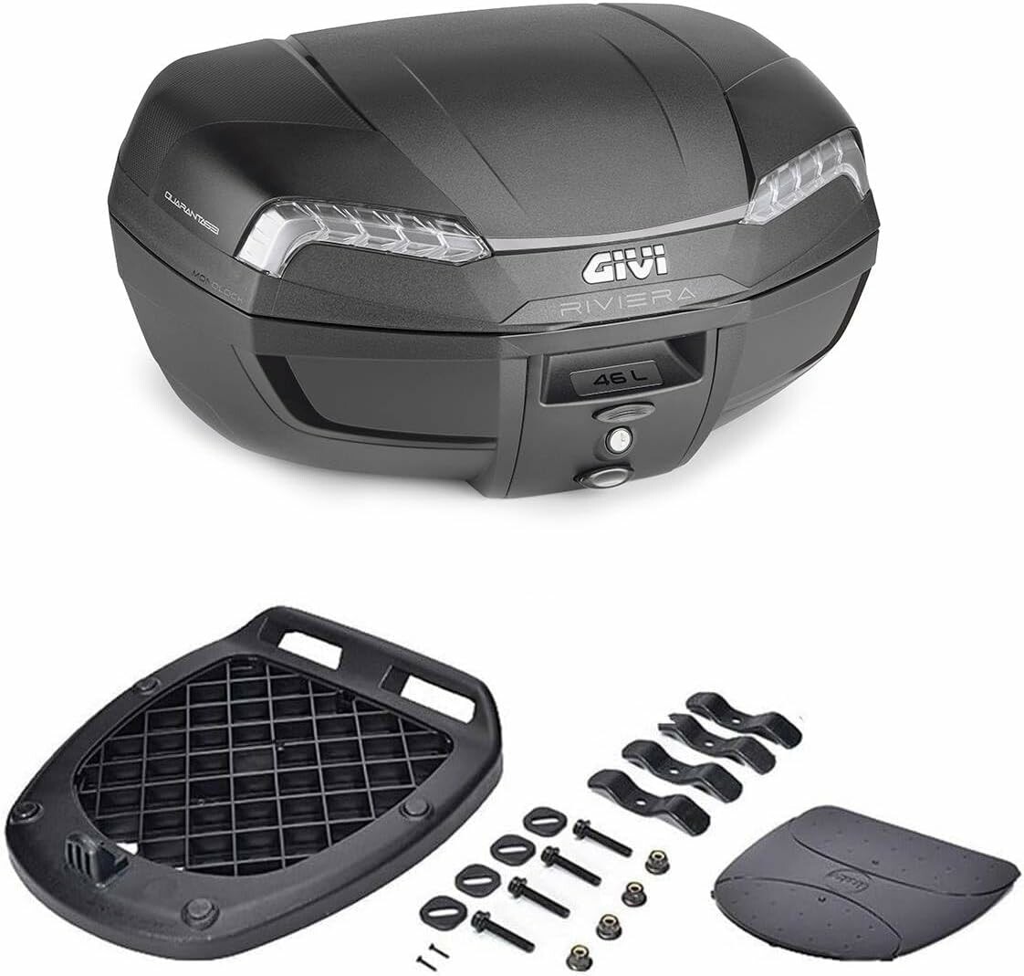 Givi E46NT2 Monolock 46L – kufer motocyklowy z płytą mocującą, czarny