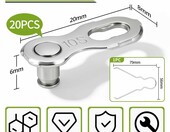 BlitzPro spinki do łańcucha rowerowego 10-rzędowego, 10 par – zdjęcie 2