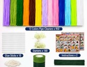 Zyluria – druciki kreatywne chenille do kwiatów DIY, 950 szt. – zdjęcie 2
