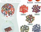 Cheriswelry koraliki syntetyczne malachitowe 8 mm – 100 szt. – zdjęcie 3