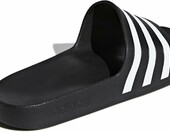 Adidas Adilette Aqua – klapki męskie z wkładką Cloudfoam, czarne – zdjęcie 5