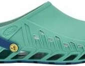 Dr. Scholl's EvoFlex – obuwie medyczne, chodaki unisex, zielone – zdjęcie 1