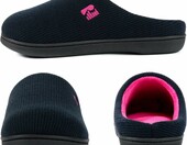 RockDove Original – kapcie damskie dwukolorowe, pianka memory, granat/fuksja – zdjęcie 5