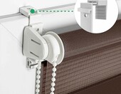 Estika Roleta dzień-noc 80x150 cm Klemmfix bez wiercenia – brązowa – zdjęcie 2