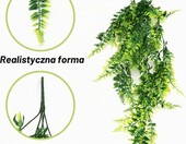 QUOZUO Sztuczne rośliny do terrarium – zestaw pnączy i lian z przyssawkami – zdjęcie 4