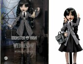Mattel Monster High Wednesday Addams HXJ04 – lalka kolekcjonerska z akcesoriami – zdjęcie 1