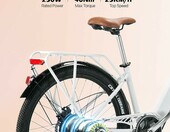cysum Cityrun 26 cali – miejski rower elektryczny, wspomaganie pedałowania – zdjęcie 5