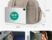 BAGSMART Torba podróżna 24 L wodoodporna – kolor wielbłądzi – zdjęcie 2