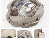 BAGSMART Torba podróżna 24 L wodoodporna – kolor wielbłądzi – zdjęcie 3