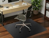 COSYLAND mata ochronna pod krzesło biurowe 90x120 cm, PVC, czarna – zdjęcie 5