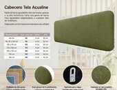 DHOME Zagłówek Tapicerowany 160 cm – wezgłowie do łóżka na ścianę, zielone – zdjęcie 5