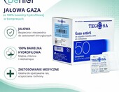 Kompresy jałowe z gazy bawełnianej 8x6 cm, 50 szt. – opatrunek 8-warstwowy – zdjęcie 2
