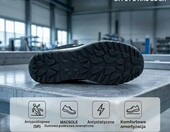 Uvex Coreguard S1 – półbuty robocze męskie, czarne, nosek stalowy – zdjęcie 3