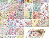Ticeyubime Serwetki do decoupage 33x33 cm – papierowe dekory kwiatowe, 60 szt. – zdjęcie 1