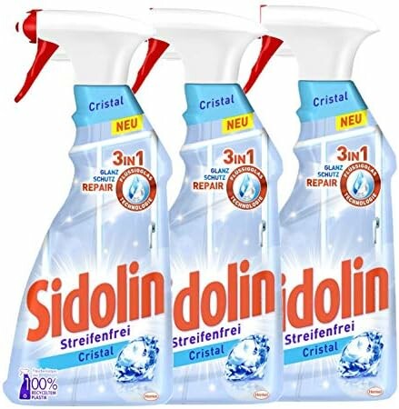 Sidolin Cristal płyn do szyb i luster 3 x 500 ml