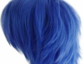 Gairyan Peruka cosplay krótka – granatowa peruka do przebrań unisex – zdjęcie 3