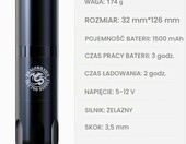 Dragonhawk X3 – bezprzewodowa maszynka do tatuażu, zestaw z akcesoriami – zdjęcie 3