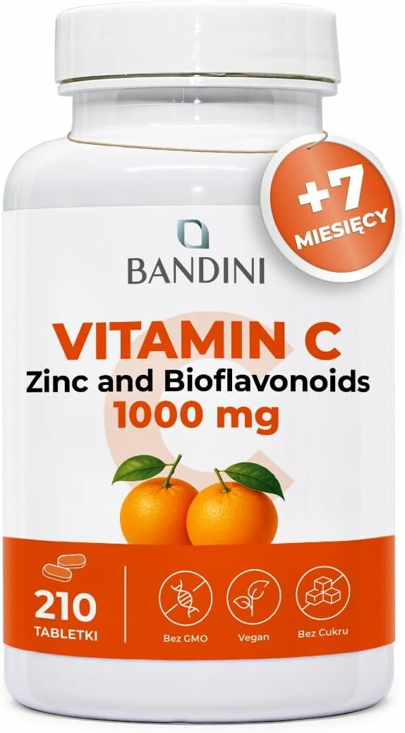 Bandini Witamina C 1000 mg + Cynk – 210 tabletek na odporność
