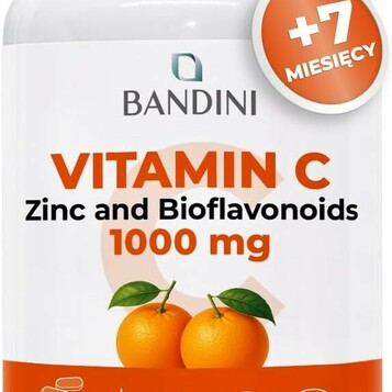 Witamina C 1000 mg + Cynk Bandini, stan: nowy