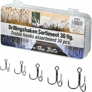 Komplet 30 haczyków wędkarskich Zite Fishing – stan: nowy