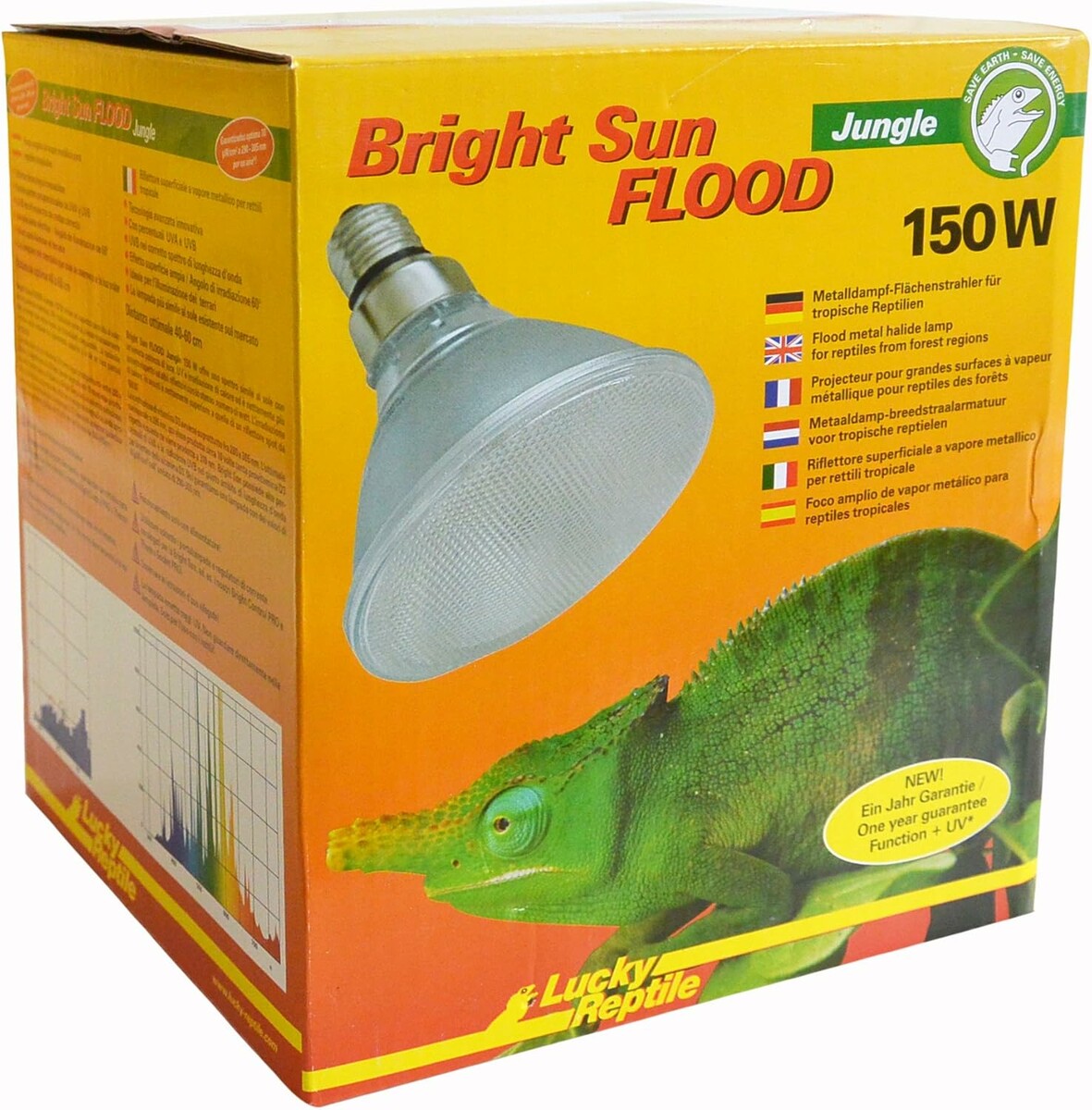 Lucky Reptile Bright Sun Flood Jungle 150 W – lampa do terrarium UVA/UVB
