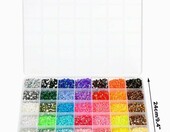 heavenlife Kryształki i perełki 3 mm, 42 kolory – zestaw do scrapbookingu i decoupage – zdjęcie 2