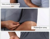 BERGRISAR Koszulka rowerowa męska z kieszeniami, szara – zdjęcie 3