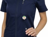 B-well Stella – bluza medyczna damska kasak, niebieska, 3XL – zdjęcie 5