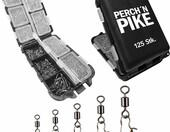 PERCH`N PIKE Krętliki wędkarskie z karabińczykiem, zestaw 125 szt. – zdjęcie 1