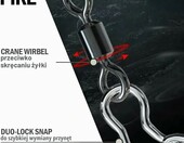 PERCH`N PIKE Krętliki wędkarskie z karabińczykiem, zestaw 125 szt. – zdjęcie 5