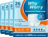 WhyWorry Majtki chłonne unisex rozmiar L, 104 szt. – zdjęcie 1