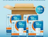 WhyWorry Majtki chłonne unisex rozmiar L, 104 szt. – zdjęcie 3