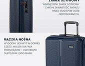 WITTCHEN Stripes Line walizka kabinowa mała ABS na 4 kółkach, granatowa – zdjęcie 4