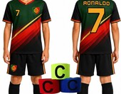 SPORT13F Dziecięcy strój piłkarski 4w1 Portugalia, rozmiar 134 – zdjęcie 3