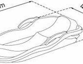 Prosperplast Race sanki dziecięce z hamulcem ręcznym, niebieskie, 87 cm – zdjęcie 2