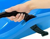 Prosperplast Race sanki dziecięce z hamulcem ręcznym, niebieskie, 87 cm – zdjęcie 4