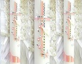 Świeca komunijna kerzenzauber-lusine 400/40 mm z akcesoriami do dekoracji – zdjęcie 1