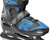 Roces Jokey Ice 2.0 łyżwy dziecięce regulowane, czarno-niebieskie – zdjęcie 1