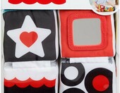 Fisher-Price Miękkie Klocki Sensoryczne GFC37 – 4 kostki dla niemowląt – zdjęcie 3