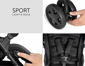 Hauck Sport lekki wózek spacerowy, niebieski, do 15 kg – zdjęcie 4