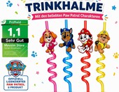 Słomki wielorazowe dla dzieci Psi Patrol, kręcone, 4 sztuki – zdjęcie 5