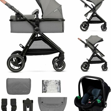 Wózek głęboki z gondolą Kinderkraft ESME 3w1 (stan nowy)