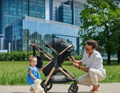 Kinderkraft ESME 3w1 wózek głęboki z gondolą i fotelikiem samochodowym, beżowy – zdjęcie 5