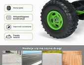 COSTWAY gokart na pedały dla dzieci, regulowane siedzisko, do 30 kg, zielony – zdjęcie 5