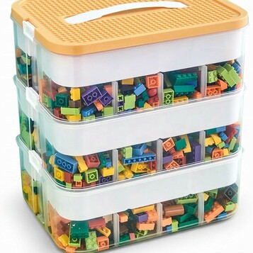 Pojemnik na klocki LEGO z pokrywką Utensy (stan nowy)